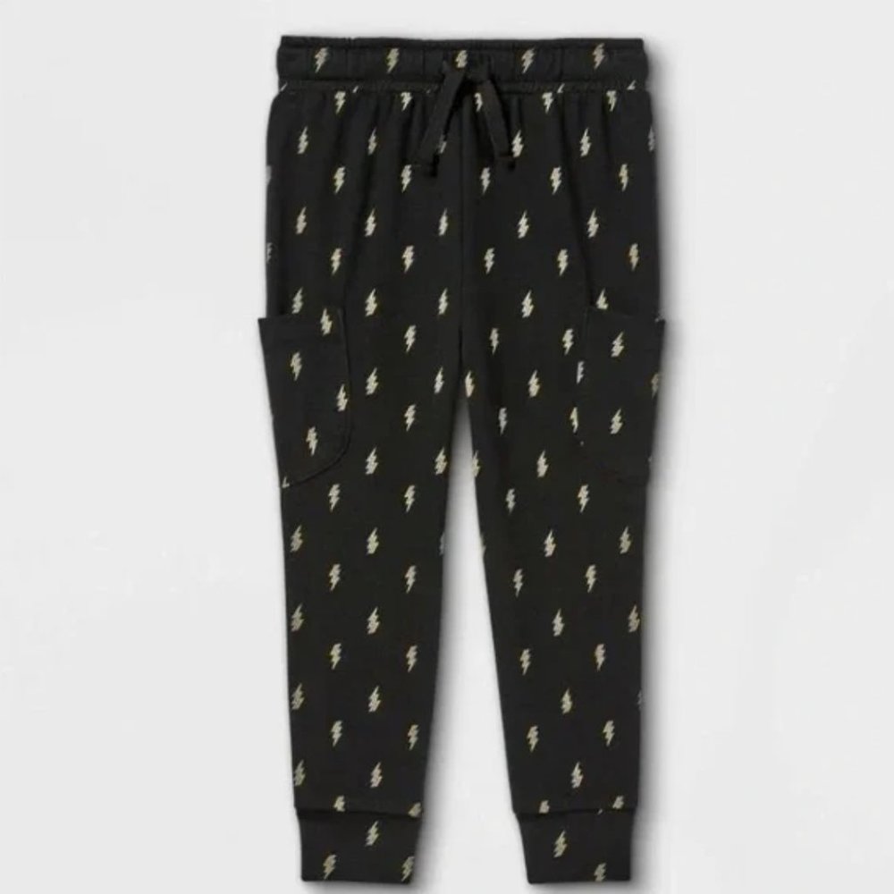 Lightning Bolt Cat & Jack Pull On Joggers with Side Pockets
